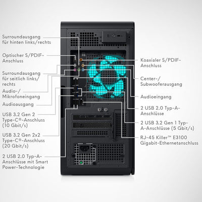 Alienware Dell Aurora R16 Gaming Desktop, Intel Core 14th i7-14700F, NVIDIA RTX 4060Ti 8GB, 16 GB RA