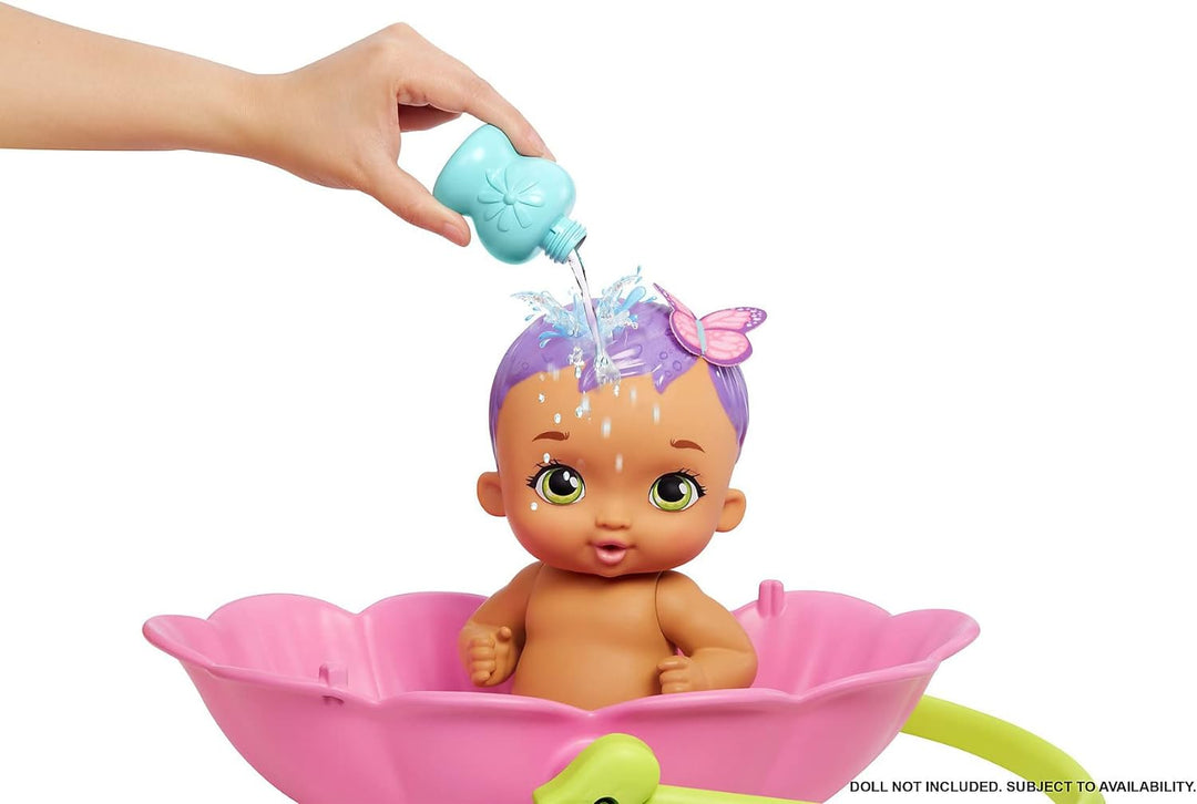 My Garden Baby HBH46 - 2-in-1 Badewanne & Bett Spielset (29,2 cm), mit Zubehörteilen wie Seife, Kiss