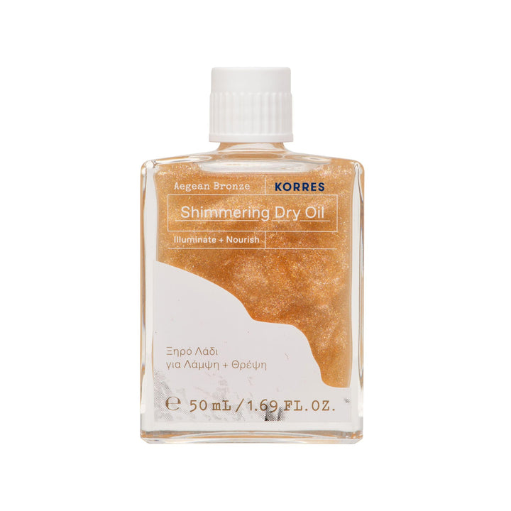 KORRES AEGEAN BRONZE Schimmerndes Pflegeöl für den Körper, veganes Körperöl mit Glow-Effekt, Bronzin