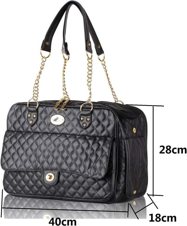 Gross Transporttasche Hundetasche Katzentasche Tragetasche für Hunde und Katzen bis 4.5kg 40*18*28cm