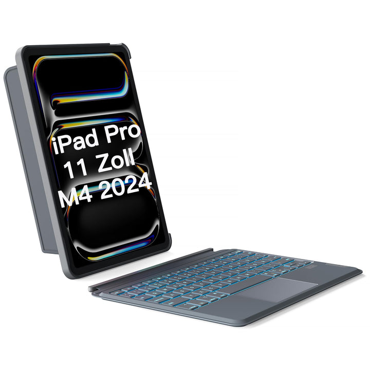 Inateck Hülle mit Tastatur für iPad Pro 11 2024,Ace-Touch Tastatur mit Touchpad für iPad Pro 11 Zoll