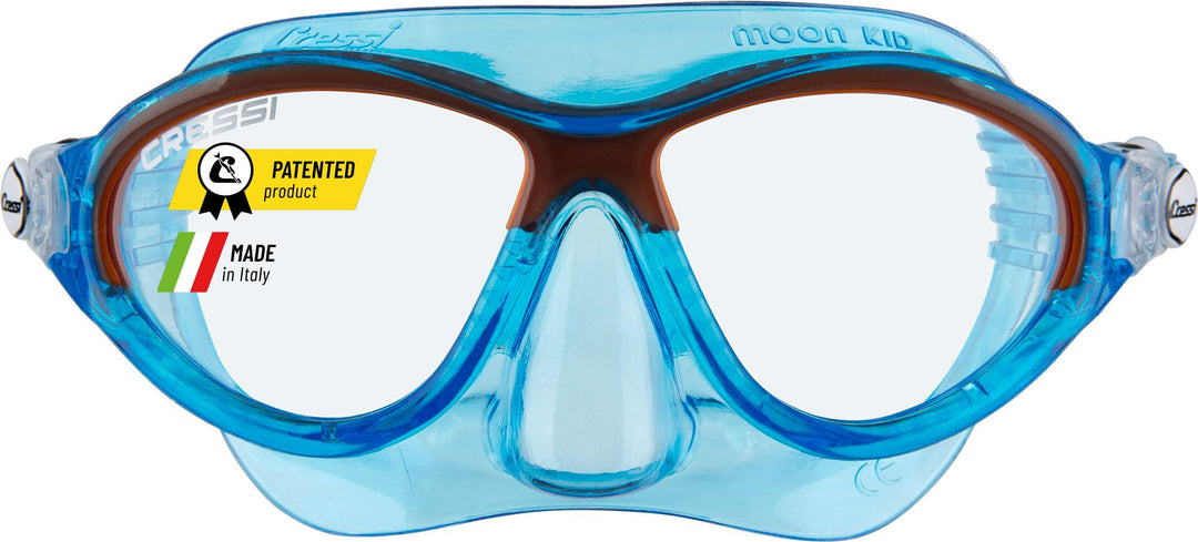 CRESSI Moon Schwimmbrille Kinder 7 bis 15 Jahre mit Bruchsicheren Gläsern, Kratzschutz, Sicherem Sit
