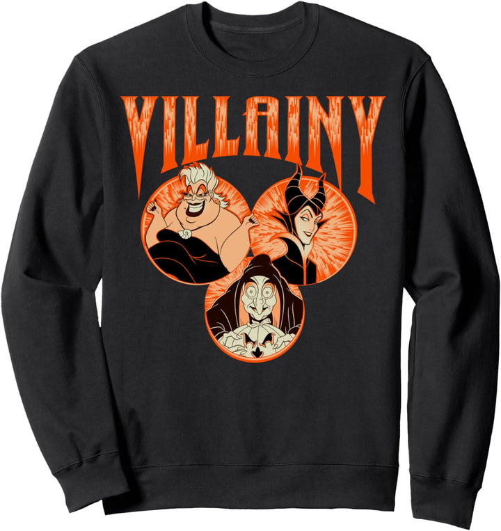 Disney Villains Ursula Maleficent Evil Queen Villainy Sweatshirt