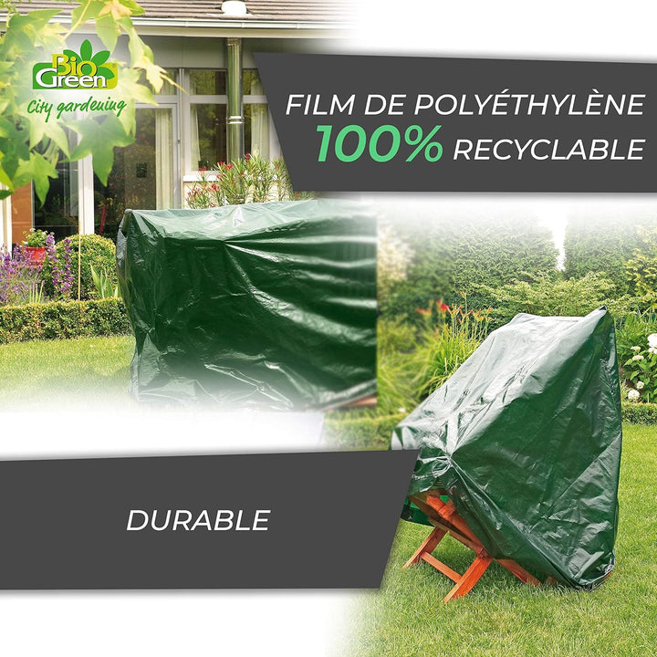 Abdeckplane RAINEXO Premium - Grün/Blau - 3x4 m - 250g/m² Mittel, Mittel