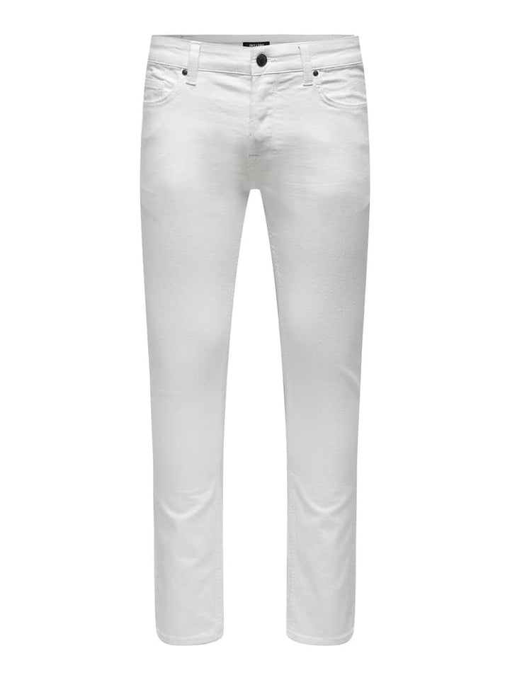 ONLY & SONS Male Hose Slim Fit Hose 31W / 34L Weiss, 31W / 34L Weiss