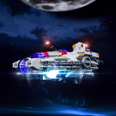 cooldac Led Licht Kit für Lego 75357 Star Wars Ghost & Phantom II Set(Nur Beleuchtung, Kein Lego), K