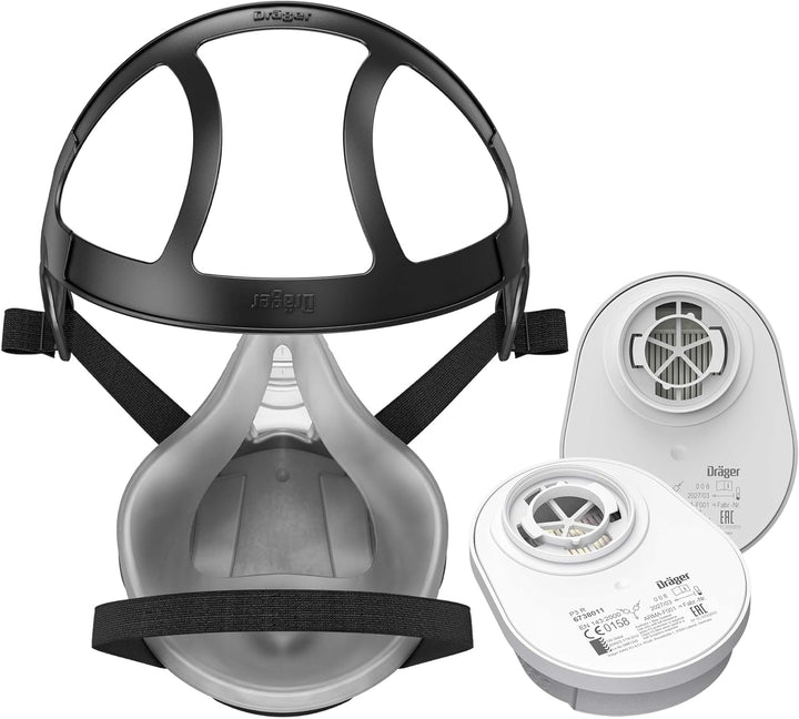 Dräger X-plore 3300 Handwerker Halbmasken-Set inkl. P3 R Partikelfilter | Grösse L | gegen Fein-Stau