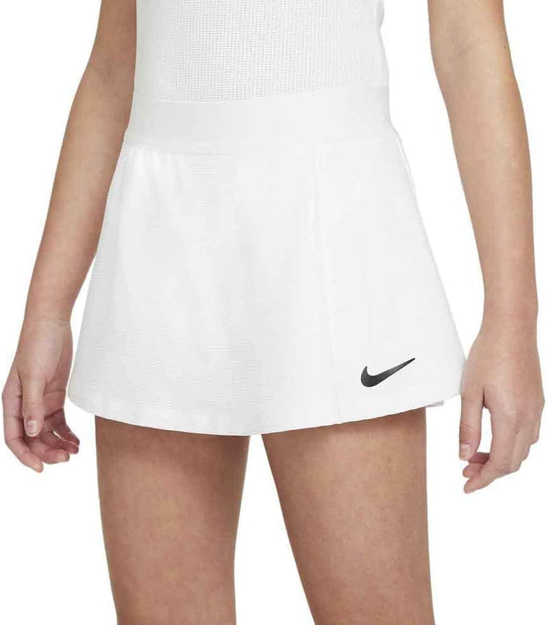 Nike Mädchen Court Victory Tennis-Rock 5 Jahre Weiss / Schwarz, 5 Jahre Weiss / Schwarz