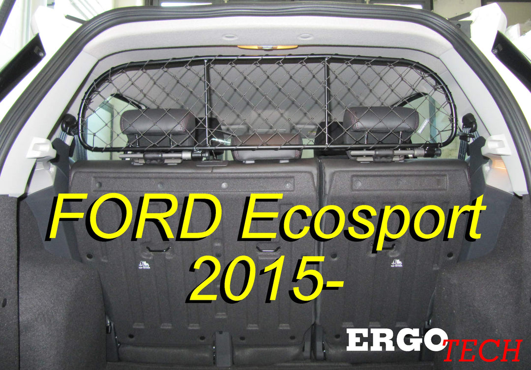 ERGOTECH Trennnetz Trenngitter kompatibel mit Ford Ecosport (ab BJ 2015), RDA65-S, für Hunde und Gep