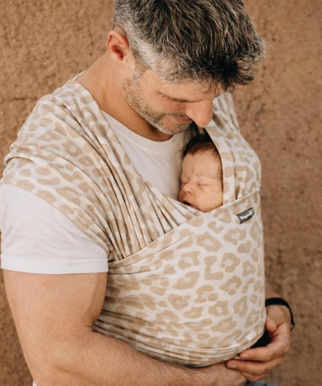 Hoppediz Elastisches Babytragetuch ab Geburt, Kigali 4,60 m | Ergonomisches Tragetuch für frühgebore