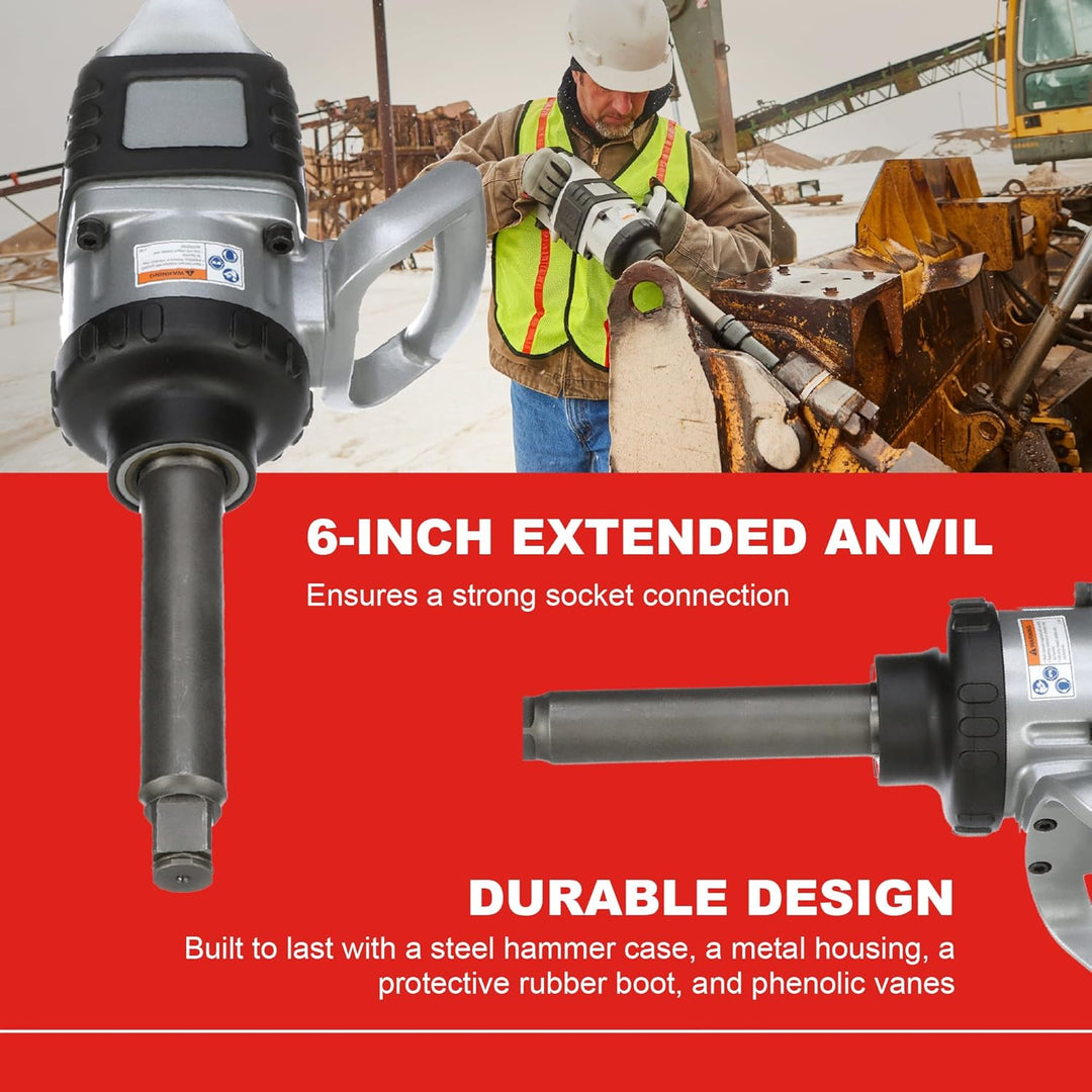 Ingersoll Rand 1" Druckluft Schlagschrauber 285B-6, Drehmomentschlüssel für Schwerlastbereich, Vierk