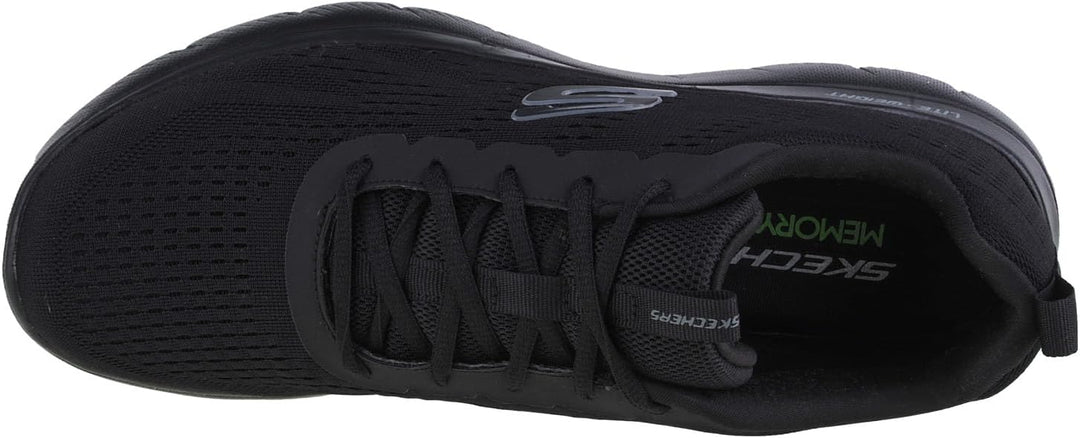 Skechers Herren Arch Fit Waveport Sneaker 41 EU Black Mesh Trim, 41 EU Black Mesh Trim