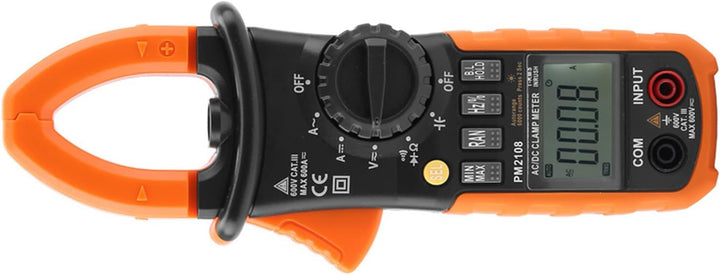 PEAKMETER Digitales Zangenmessgerät Multimeter PM2108 Tragbarer 6600-Zähler Zählstrom/DC-Zangenmessg
