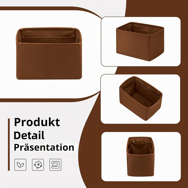 DGAZ Handtasche Tasche Organizer, Seide Innentaschen für LV Speedy Nano/20/25/30/35/40/45 Tasche, Le