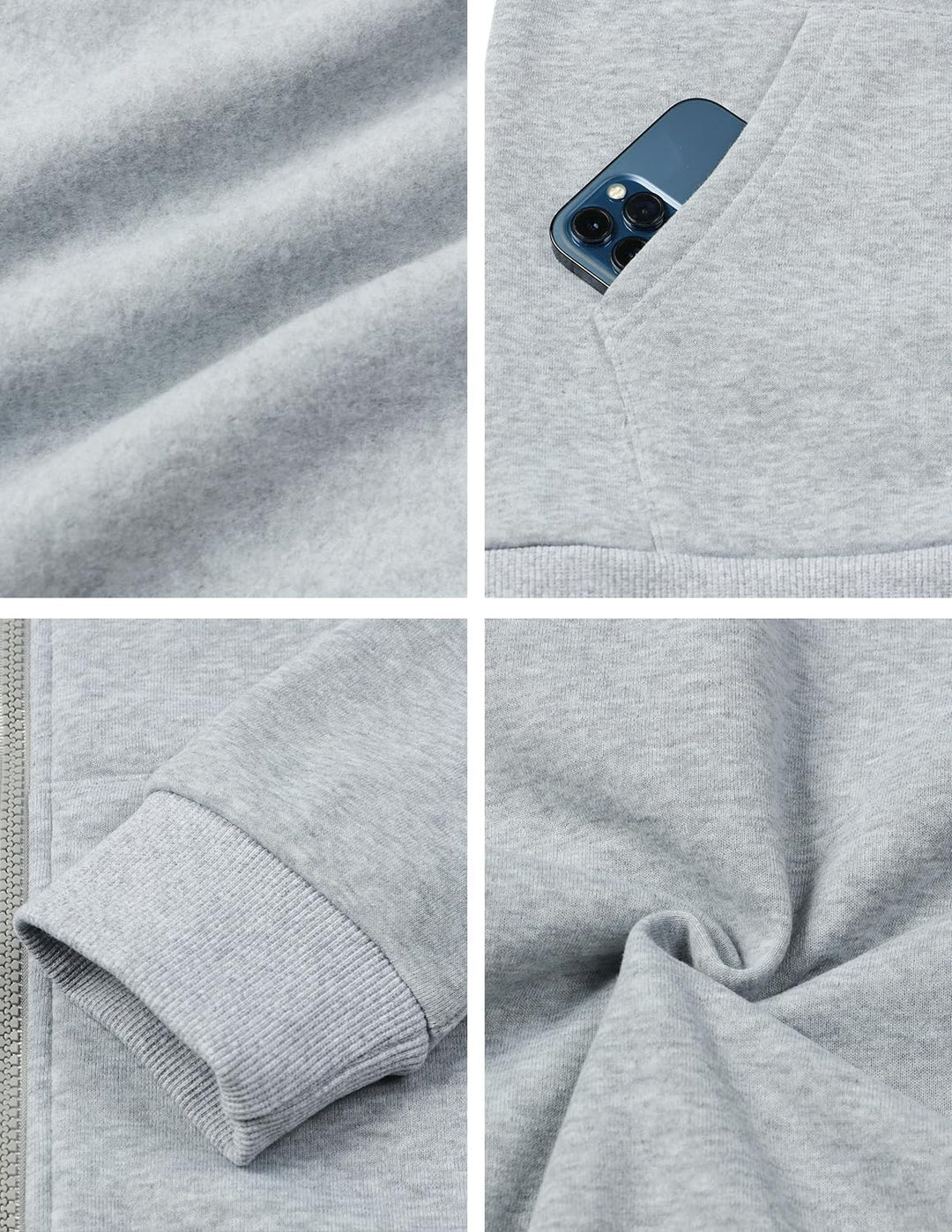 Damen Kapuzenpullover Basic Damen Hoodie mit Reissverschluss Kapuzenpulli Langarm Kapuze Herbst Wint