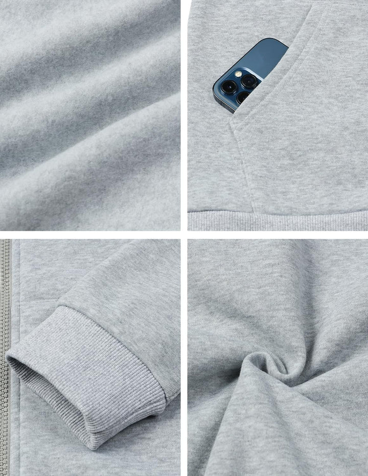 Damen Kapuzenpullover Basic Damen Hoodie mit Reissverschluss Kapuzenpulli Langarm Kapuze Herbst Wint