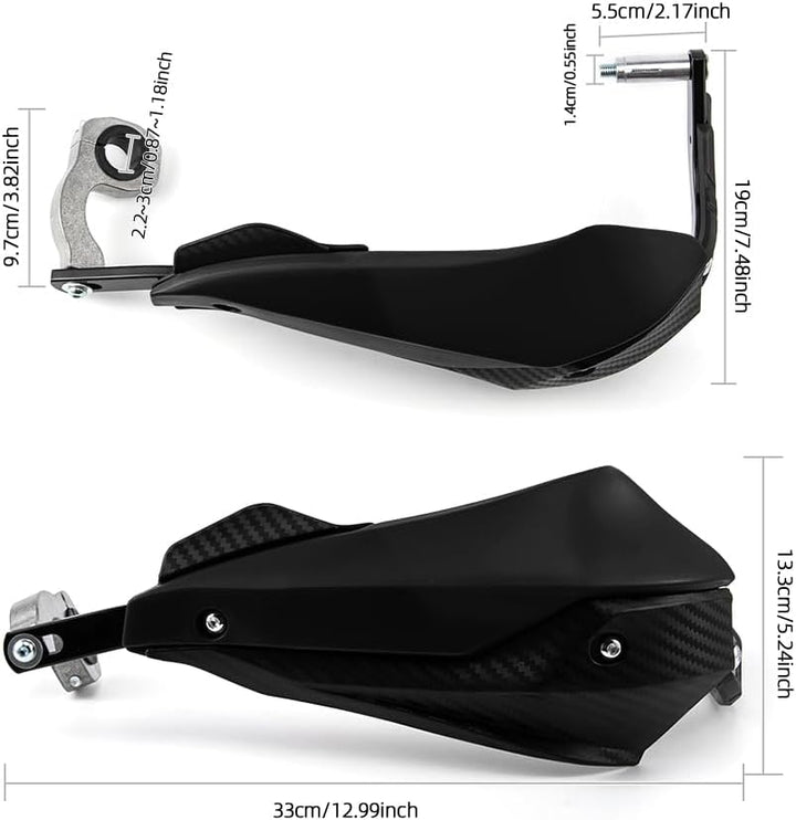 Handprotektoren für Dirtbikes für 7/8„ 22 mm und 1 1/8“ 28 mm Motorrad-Handprotektoren mit Handschut