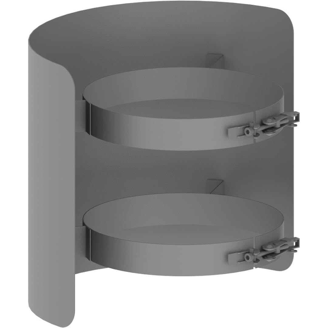 Ø 150 mm Ofenrohr Strahlungsschutz - 25 cm - gussgrau 150 mm 25cm Gussgrau, 150 mm 25cm Gussgrau