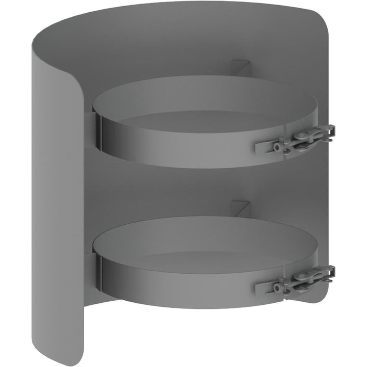 Ø 150 mm Ofenrohr Strahlungsschutz - 25 cm - gussgrau 150 mm 25cm Gussgrau, 150 mm 25cm Gussgrau