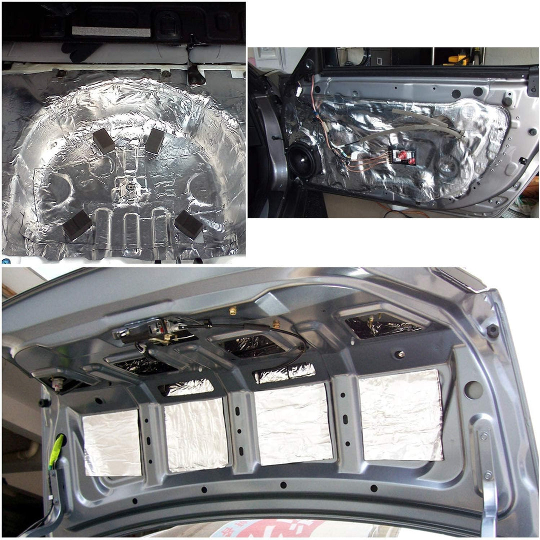 lingda 10�mm Hitzeschild Thermo Isolierung Proof deadener Matte Auto Noise Control Akustische D�mpfu