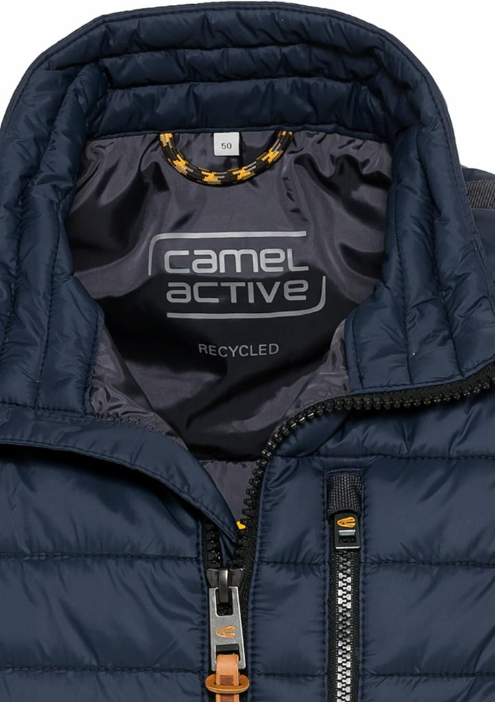 camel active Herren leichte Steppweste ohne Kapuze 68 Dunkelblau, 68 Dunkelblau