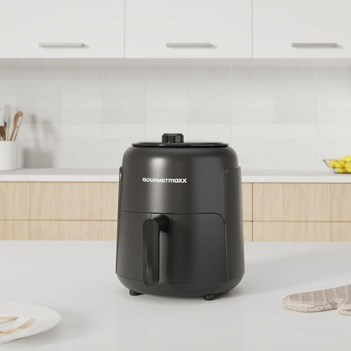 GOURMETmaxx Heissluftfritteuse 2,3L | Airfryer mit 60 Minuten Timer und 9 Funktionen inkl. Vorheizen
