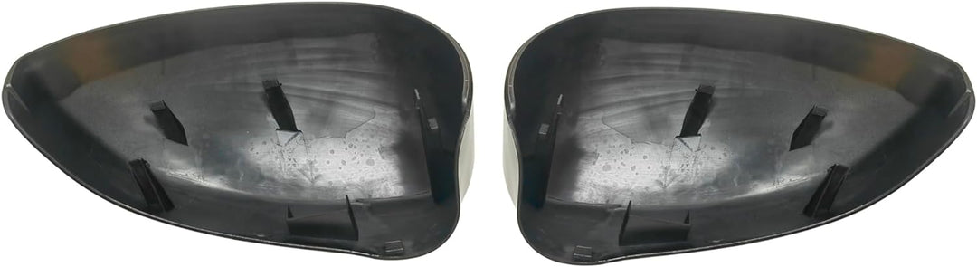 KYYET Seitenspiegel-Abdeckkappe, kompatibel mit Fiat 500 2007–2020 (glänzendes Schwarz) schwarz glän