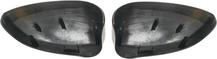 KYYET Seitenspiegel-Abdeckkappe, kompatibel mit Fiat 500 2007–2020 (glänzendes Schwarz) schwarz glän