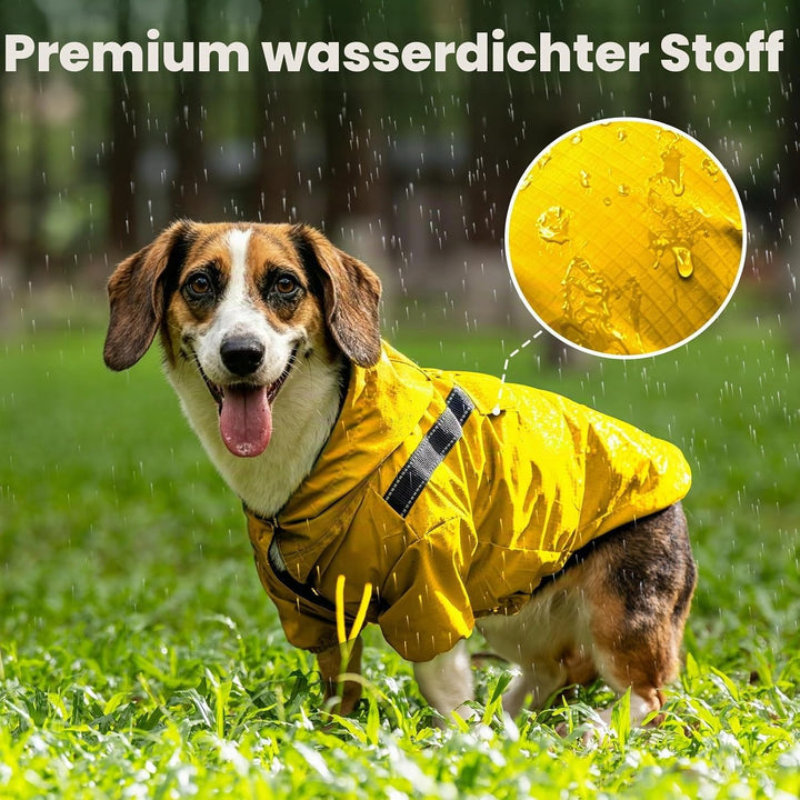 JoyDaog Premium-Hunde-Regenmantel mit Kapuze für extra kleine Hunde, Outdoor-Sport, wasserdichte Hun