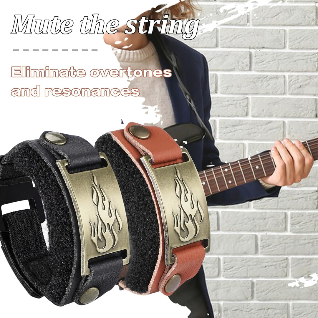 2 Stück Gitarrensaiten-Dämpfer, Griffbrett-Dämpfer, weiches Material, verstellbare Muting-Lösung für