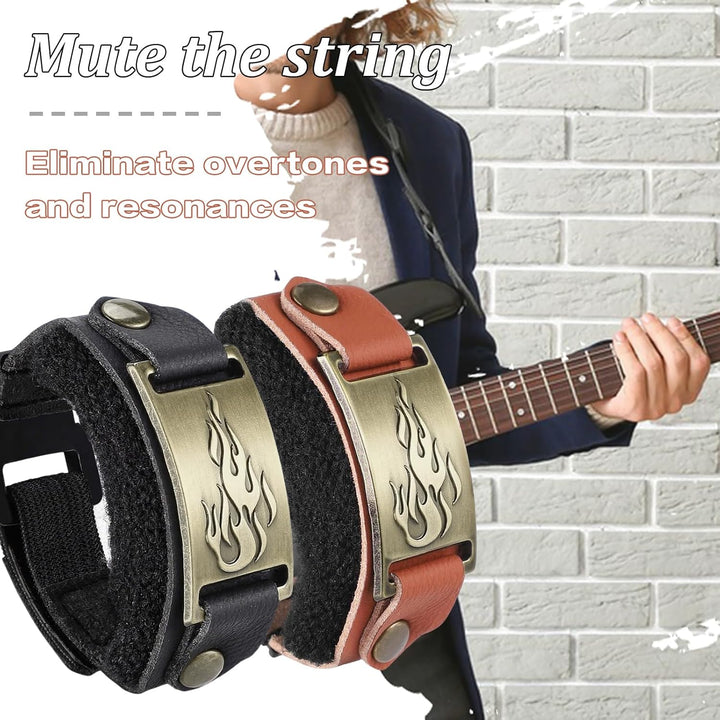 2 Stück Gitarrensaiten-Dämpfer, Griffbrett-Dämpfer, weiches Material, verstellbare Muting-Lösung für