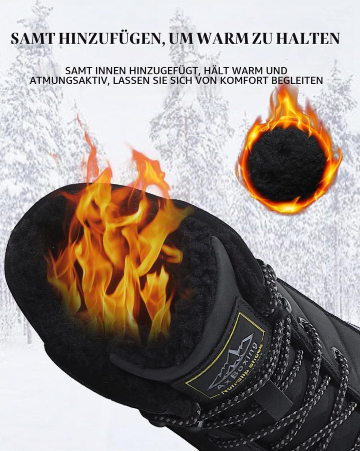 ARRIGO BELLO Winterschuhe Herren Winterstiefel Wanderstiefel Trekking Stiefel Gefüttert Warm Rutschf