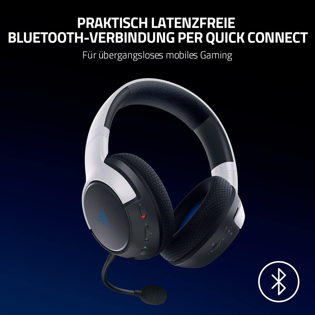 Razer Kaira für PlayStation - Kabelloses Dual-Headset für PS5 (Triforce Titanium 50-mm-Treiber, Hype