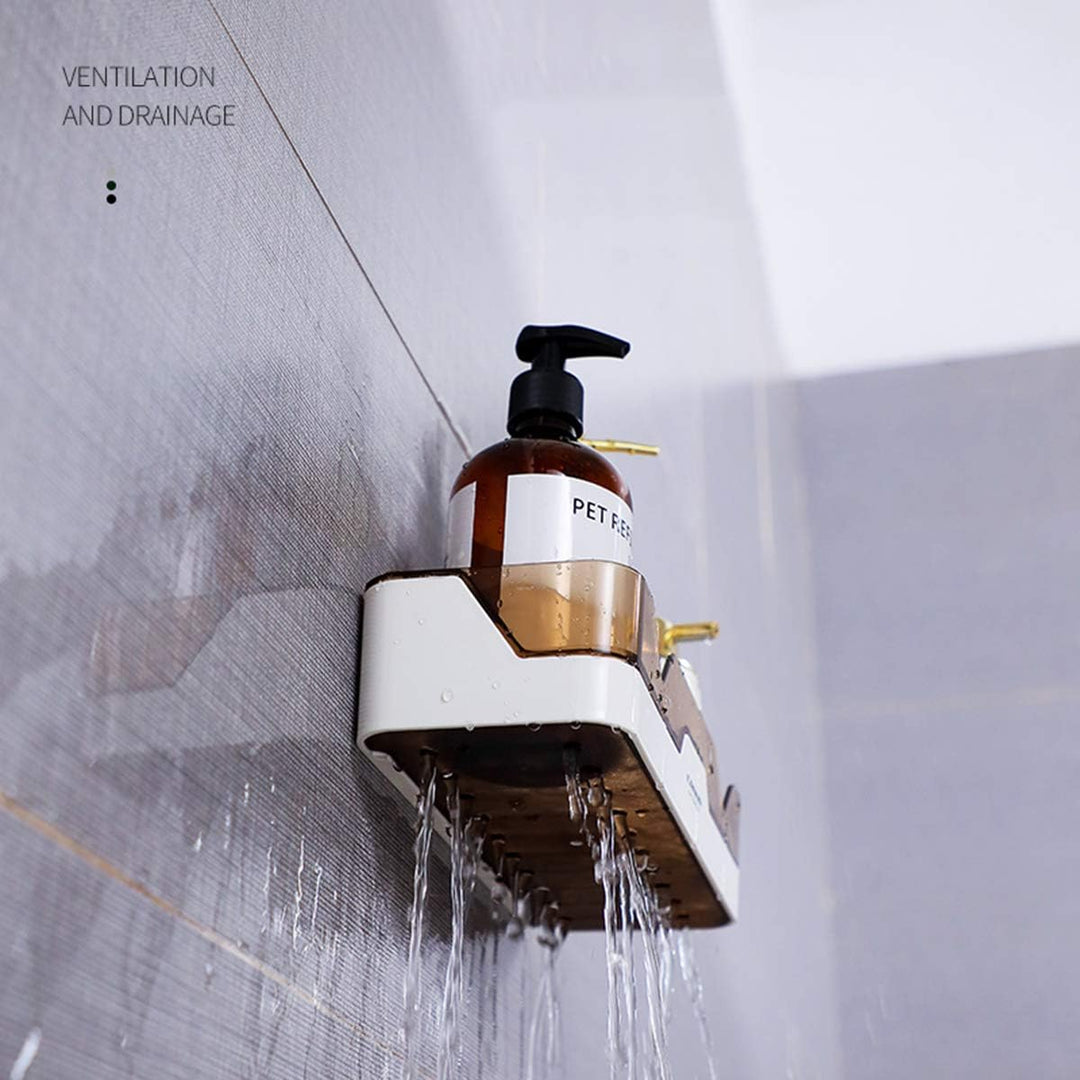 Duschregal Ohne Bohren,Badewannenablage aus Kunststoff,Moderner Badezimmer Regal,Duschregal zum Häng