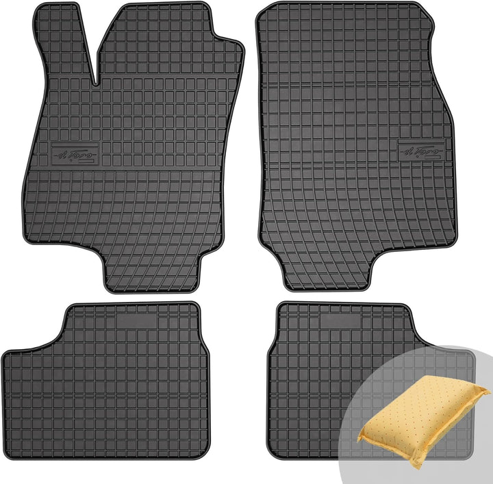 FROGUM EL Toro Gummimatten Ganzjähriges-Set von Autofussmatte Auto Fussmatten für Opel Astra G 1998-