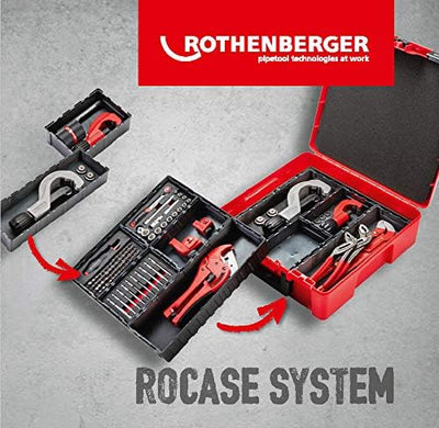 Rothenberger 1000002180 Sechskant-Steckschlüssel Set 17-tlg. | Werkzeugkasten 6-Kantschlüssel 1/4" f