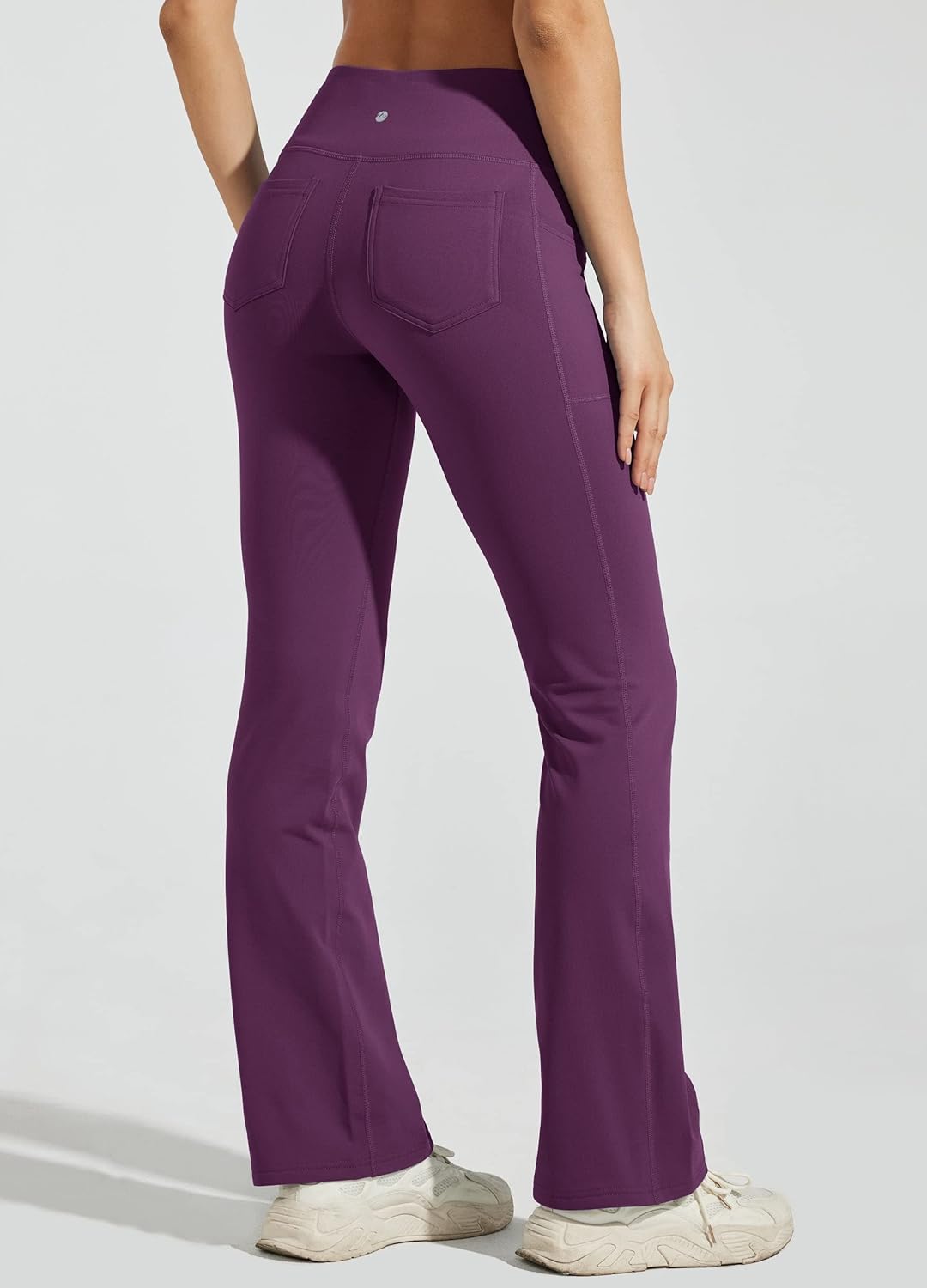 WILLIT Damen Thermo Flare Leggings Winter Fleece gefütterte Yogahose Warm Sportleggins Laufhose Boot