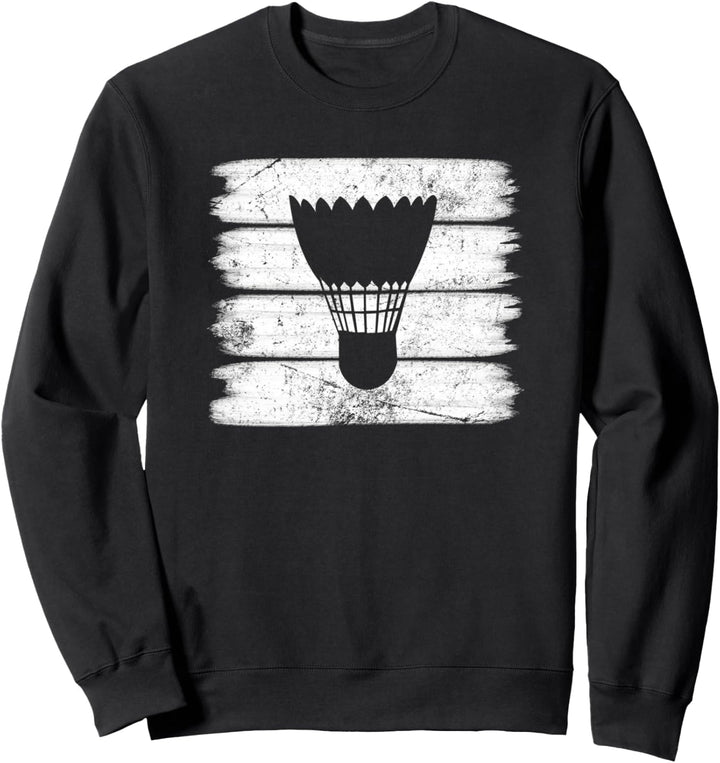 Streifen Stilentwurf Federball Sweatshirt