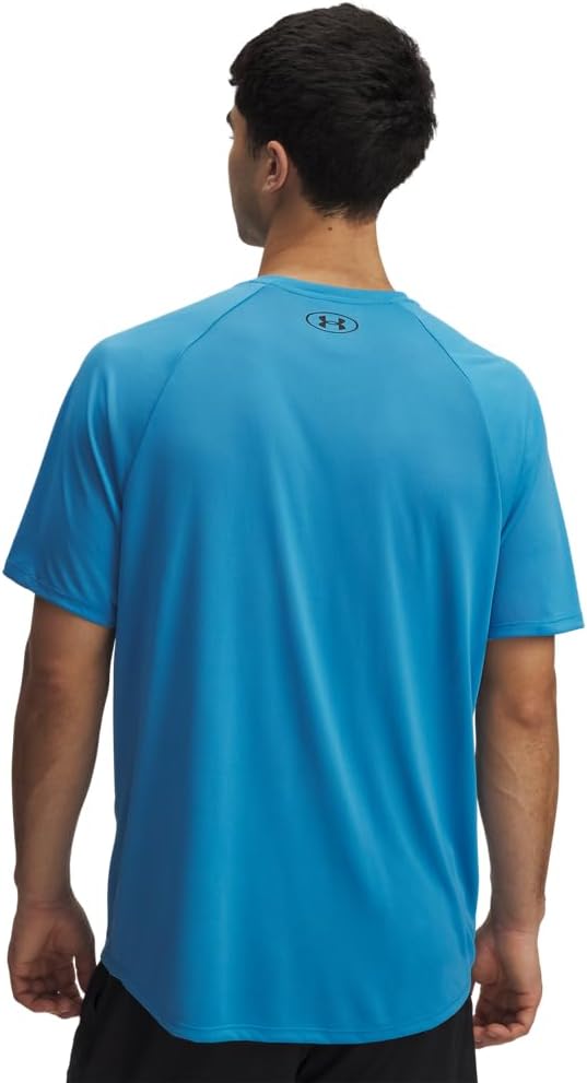 Under Armour Herren Fitness T-Shirt und Tank Tech Popover Henley XS (455) Ether Blue/Black, (455) Et