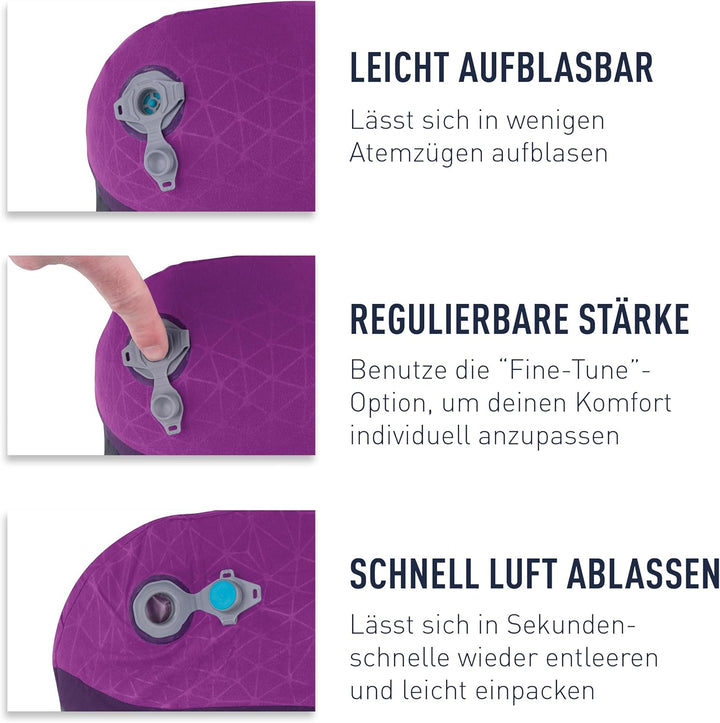Sea to Summit - Aeros Premium Lendenkissen - Aufblasbares Stützkissen - Entlastung des unteren Rücke