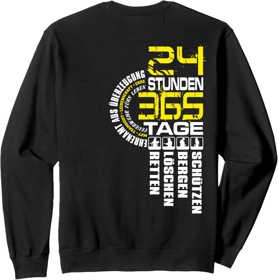 Feuerwehr Notruf 112 Rettungsdienst Firefighter Designmotiv Sweatshirt