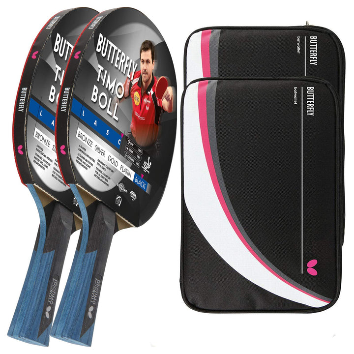 Butterfly® Timo Boll Black Tischtennisschläger | Tischtennis Racket Bat TT Profi Wettkampfschläger f