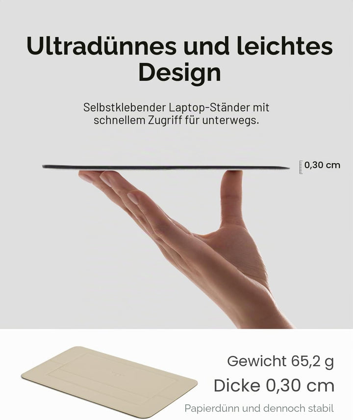 MOFT Invisible Airflow Laptopständer, mit Offenem Design für Wärmeableitung, Einstellbare Doppelwink