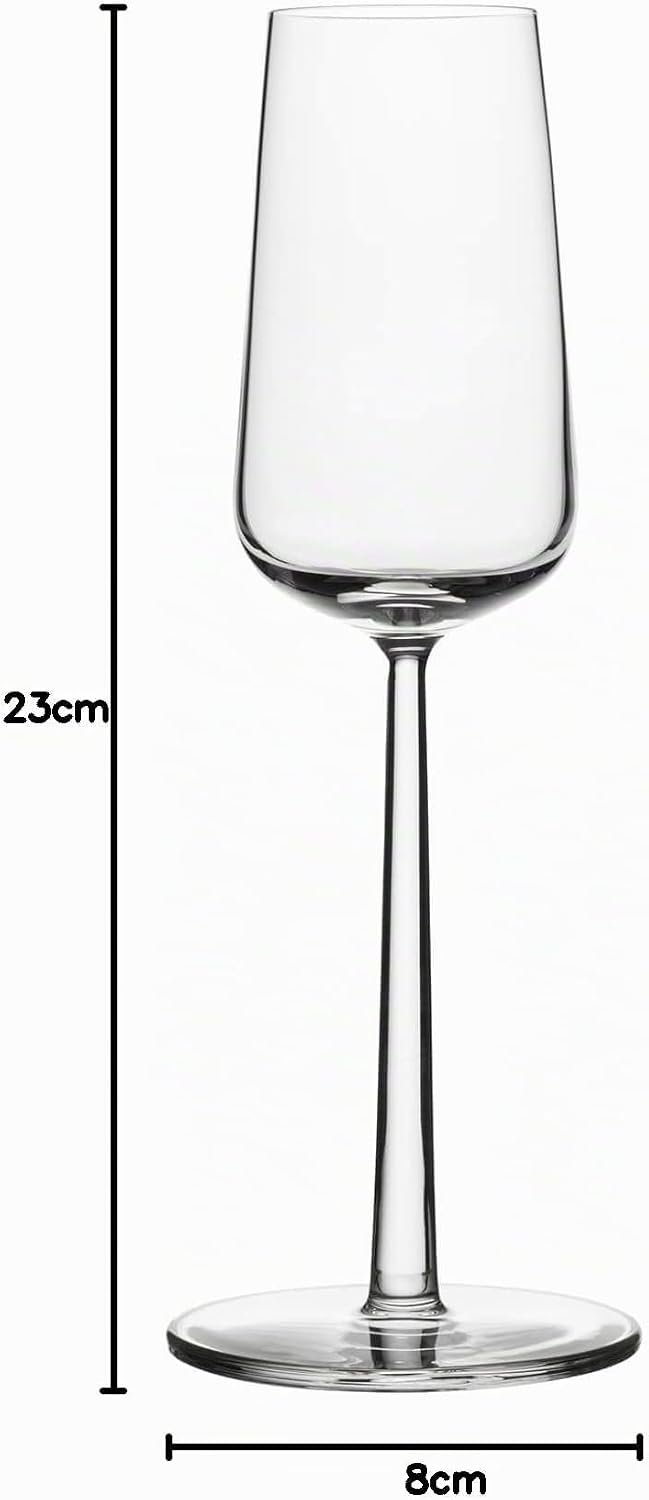 Iittala 1008576 Essence 2-er Set Champagnergläser 21 cl, Glas, Klar Klar 2 x 210 ml, Klar 2 x 210 ml