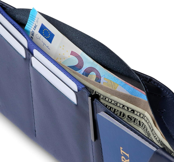 Bellroy Travel Wallet – Reisebrieftasche (Reisepass, Bordkarten, Scheine, Karten und Stift) Navy, Na