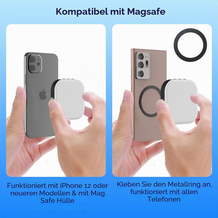 Mini Magnetisches Handy-Selfie-Licht, kompatibel mit iPhone Magsafe, Clip-on-Taschenlicht für Tablet