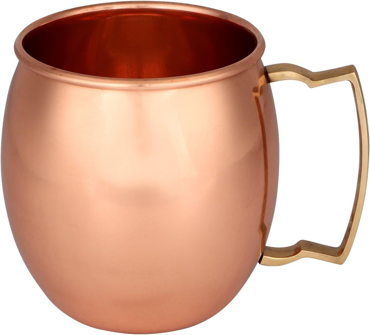 Zap Impex ® Kupfer Moscow Mule handgefertigt Reines Kupfer Ebene Moscow Mule Becher Set von 6