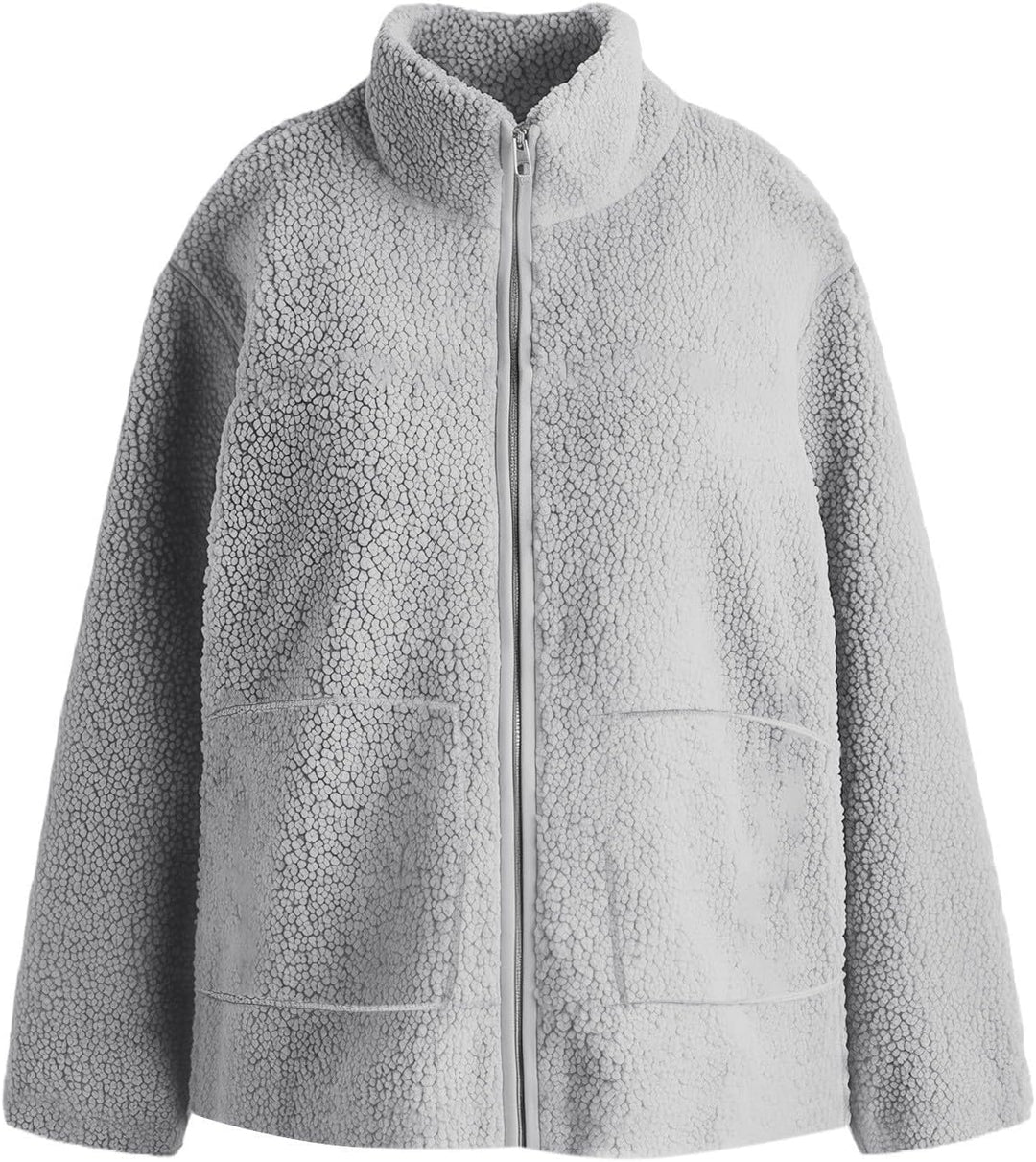 SYDUZAX Umstandsjacke mit Babyeinsatz Warm Teddy Fleecejacke Umstands Baumwolljacke Winter Umstandsm