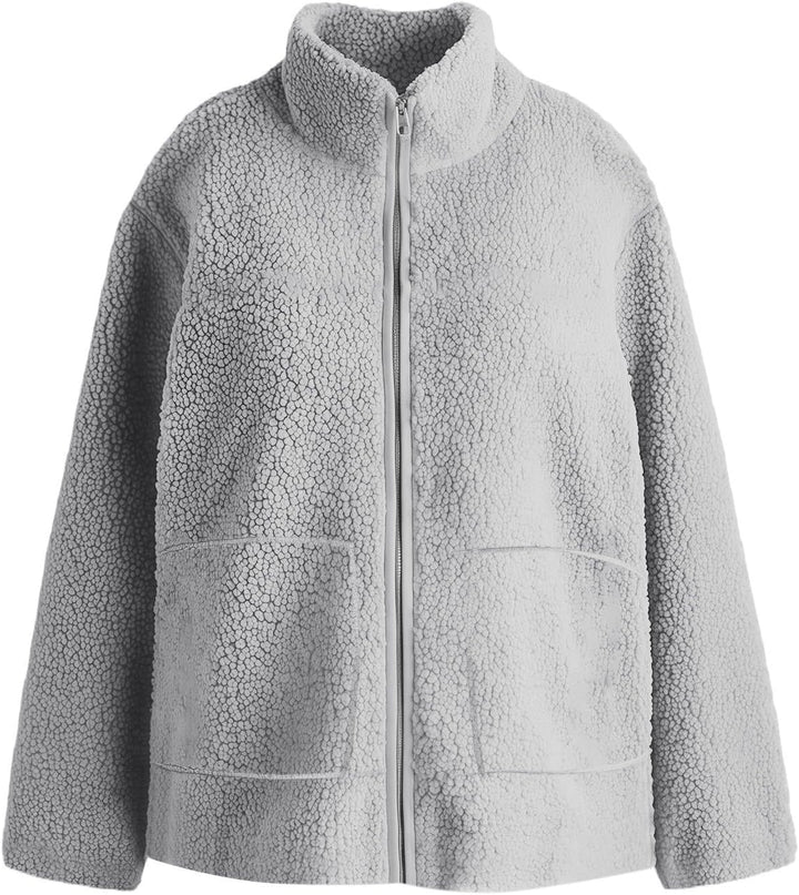 SYDUZAX Umstandsjacke mit Babyeinsatz Warm Teddy Fleecejacke Umstands Baumwolljacke Winter Umstandsm