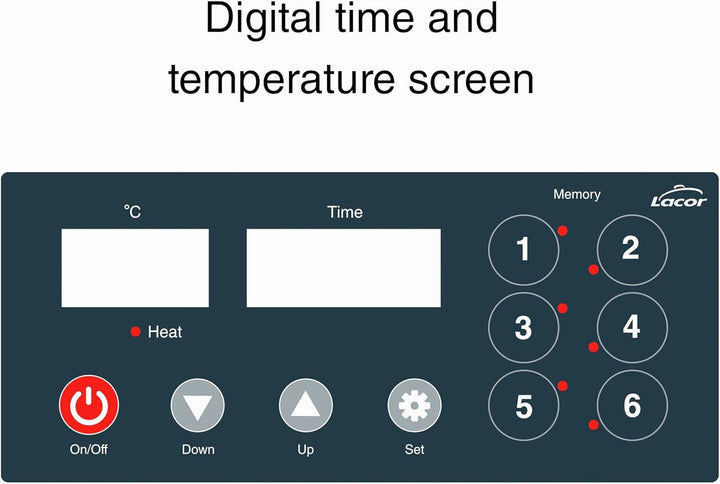 Lacor - 69492 - Sous Vide Professional Niedertemperaturkocher zum Kochen vakuumverpackter Lebensmitt